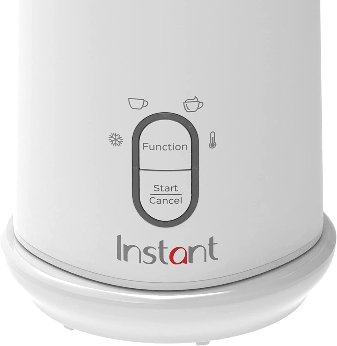 Instant Milk Frother, 4-in-1 Electric Milk Steamer, 10oz/295ml Automatic Hot and Cold Foam Maker and Milk Warmer for Latte, Cappuccinos and more, White