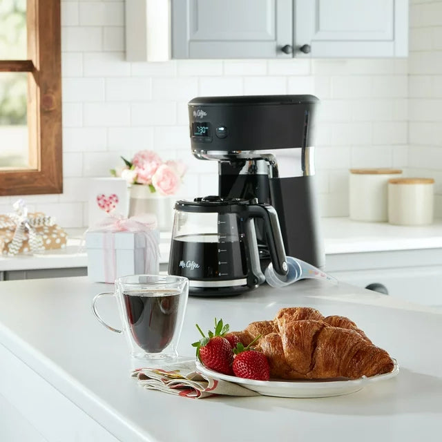 Mr. Coffee Easy Measure 12-Cup Programmable Coffee Maker, Black