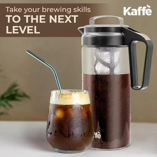 Kaffe Cold Brew Coffee Maker, 1.3L cold brew pitcher, Cold brew coffee and Tea Brewer