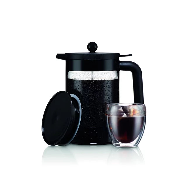 Bodum Bean Cold Brew Press and Iced Coffee Maker, 51 Ounce, Black